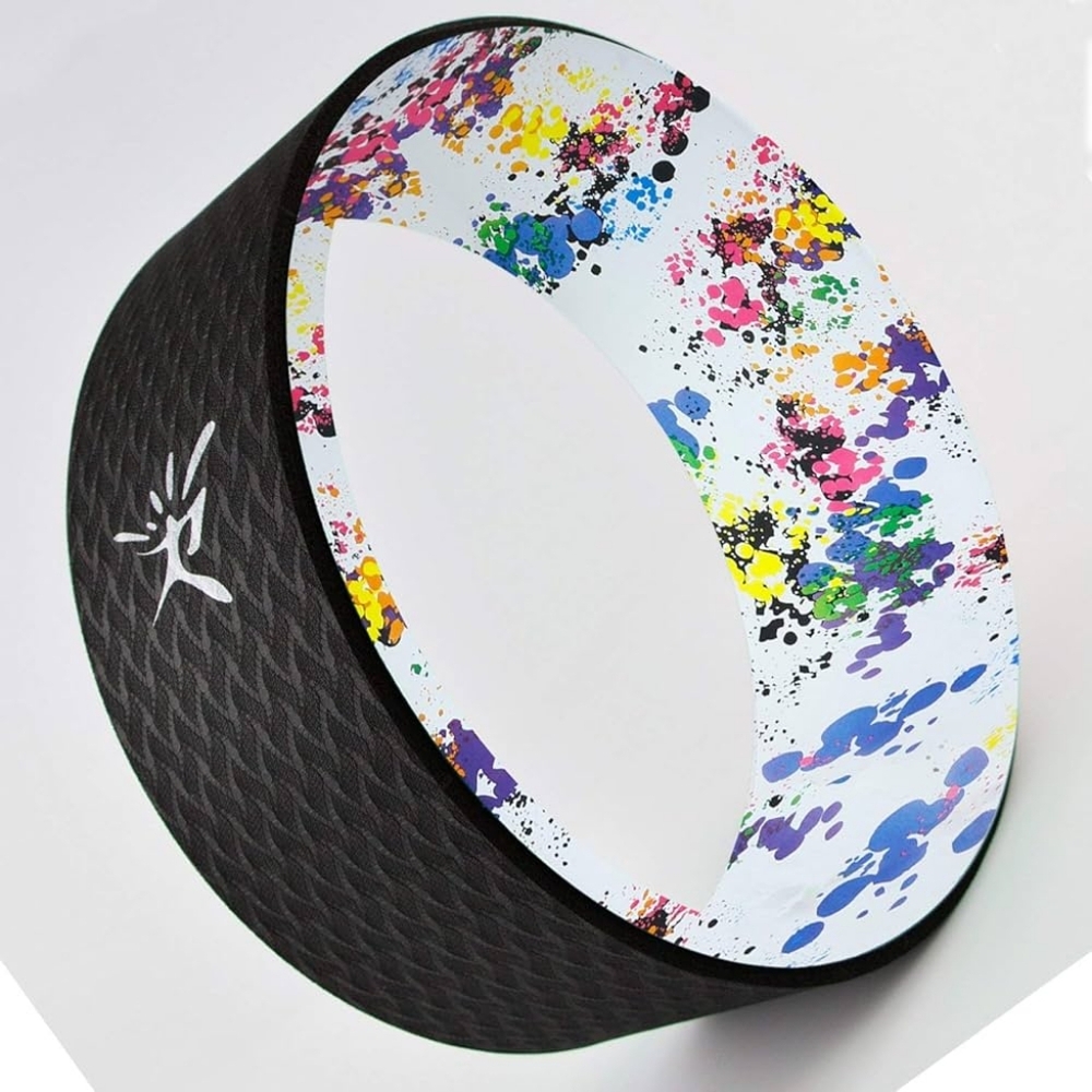 Risefit Yoga Wheel - Strongest Most Comfortable Yoga Prop Wheel for Yoga Poses